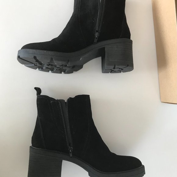 Lucky Brand Sodeti Black Suede Boots Size 9 - Picture 7 of 7